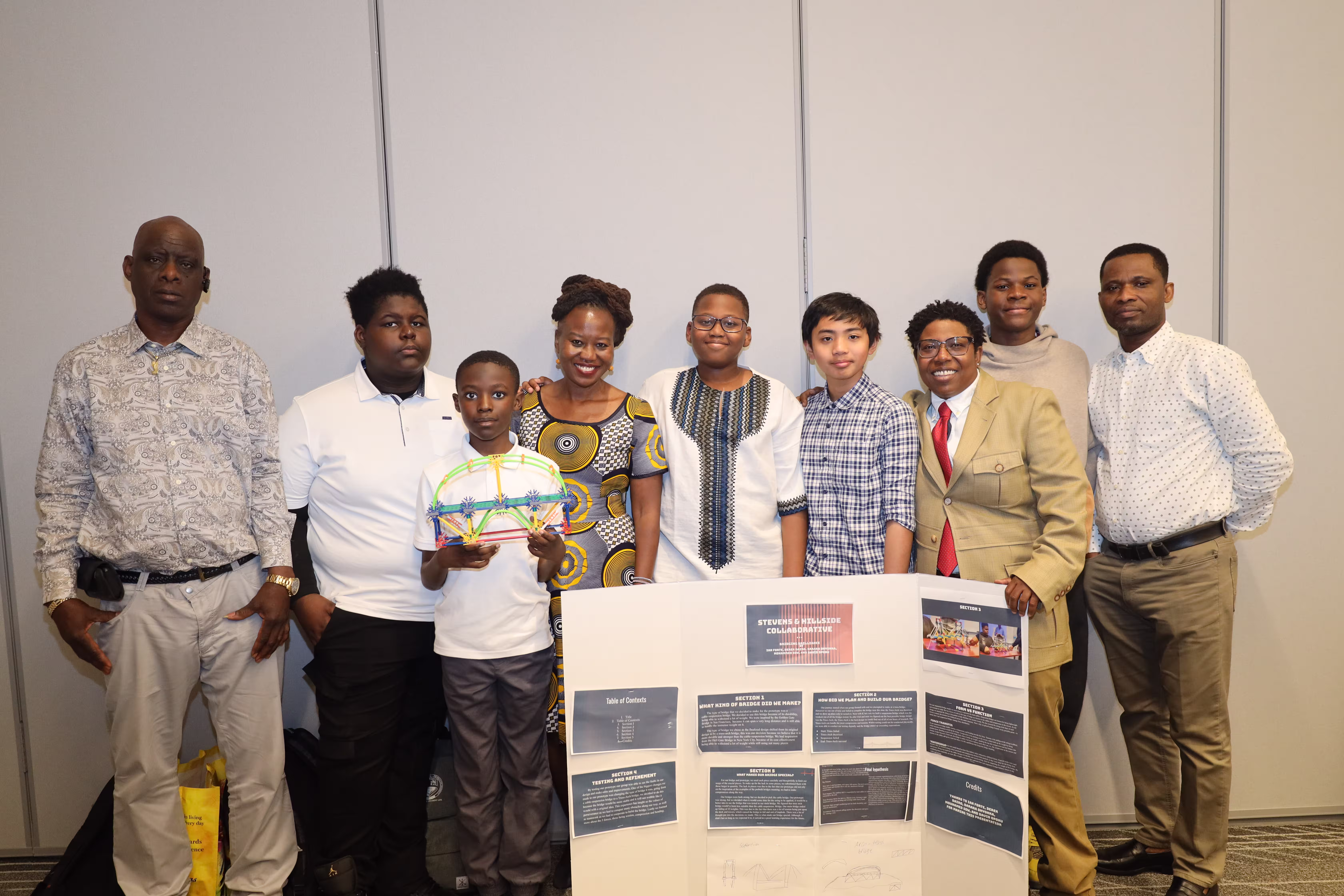 Explore scholars and families with a completed bridge prototype and research poster